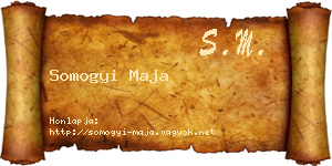 Somogyi Maja névjegykártya